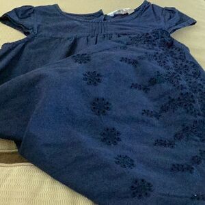 Beebay lined navy cap sleeve dress. Size 8